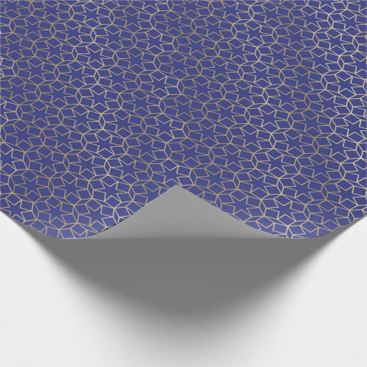 Blaues Geschenkpapier (Ecke)