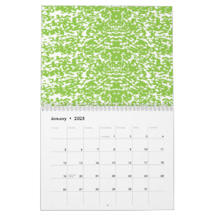 Blaues Geschenkpapier mit einem wiederholenden wei Kalender