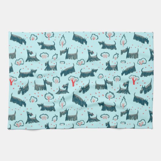 Blaues Geschirrtuch (Horizontal)