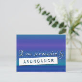 Blaues Gesetz der Postkarte (Stehend Vorderseite)