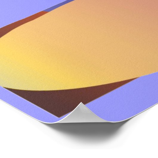 Blaues Gesicht Poster (Ecke)