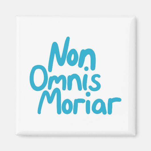 Blaues gestrichenes handgeschriebenes antikes late magnet (Vorne)