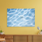 Blaues Gewässer mit Seestern Leinwanddruck (Insitu (Wohnzimmer))