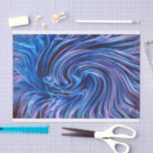 Blaues Gewebe Seidenpapier (Handwerk)