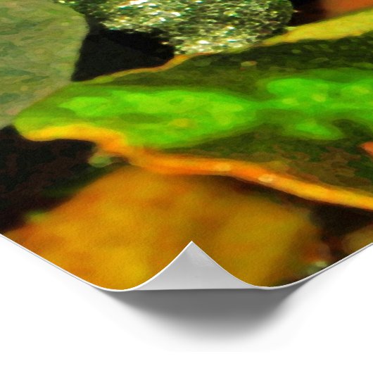 Blaues Gift Dart Frog Dendrobates azureus Poster (Ecke)