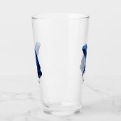 Blaues Gift-Dart-Frosch-Glas Glas (Links)