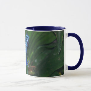 Blaues Gift-Pfeil-Frosch-Porträt Tasse