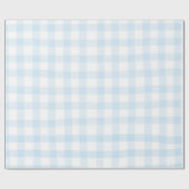 Blaues Gingham-Geschenkpapier kariert Geschenkpapier (Flach)