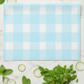 Blaues Gingham-Küchenhandtuch Geschirrtuch (Gefaltet)