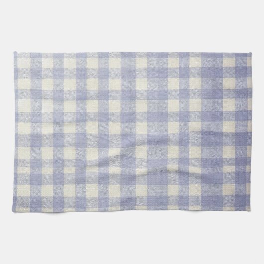 Blaues Gingham-Küchentuch Geschirrtuch (Horizontal)