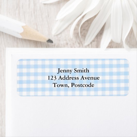 Blaues Gingham-Muster (Insitu)