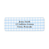 Blaues Gingham-Muster (Vorne)