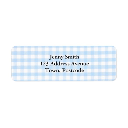 Blaues Gingham-Muster (Vorne)