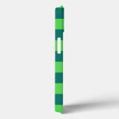 Blaues Gingham-Muster Case-Mate iPhone Hülle (Rückseite / Rechts)