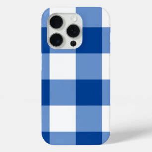 Blaues Gingham-Muster Case-Mate iPhone Hülle