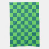 Blaues Gingham-Muster Geschirrtuch (Vertikal)