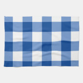 Blaues Gingham-Muster Geschirrtuch (Horizontal)