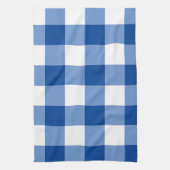 Blaues Gingham-Muster Geschirrtuch (Vertikal)
