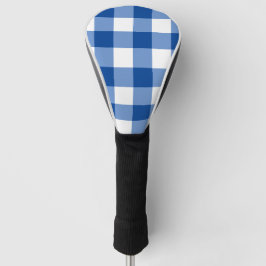 Blaues Gingham-Muster Golf Headcover