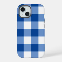 Blaues Gingham-Muster
