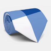 Blaues Gingham-Muster Krawatte (Gerollt)