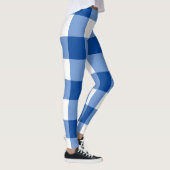 Blaues Gingham-Muster Leggings (Rechts)