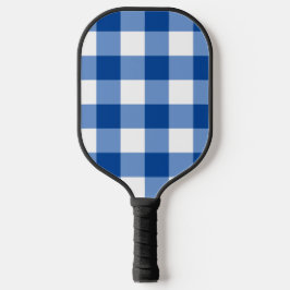 Blaues Gingham-Muster Pickleball Schläger