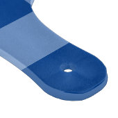 Blaues Gingham-Muster Schneidebrett (Ecke)
