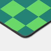 Blaues Gingham-Muster Schreibtischunterlage (Ecke)