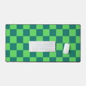 Blaues Gingham-Muster Schreibtischunterlage (Tastatur & Maus)
