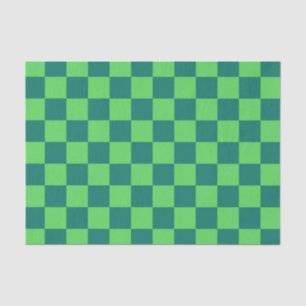 Blaues Gingham-Muster Seidenpapier