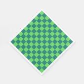 Blaues Gingham-Muster Serviette (Ecke)