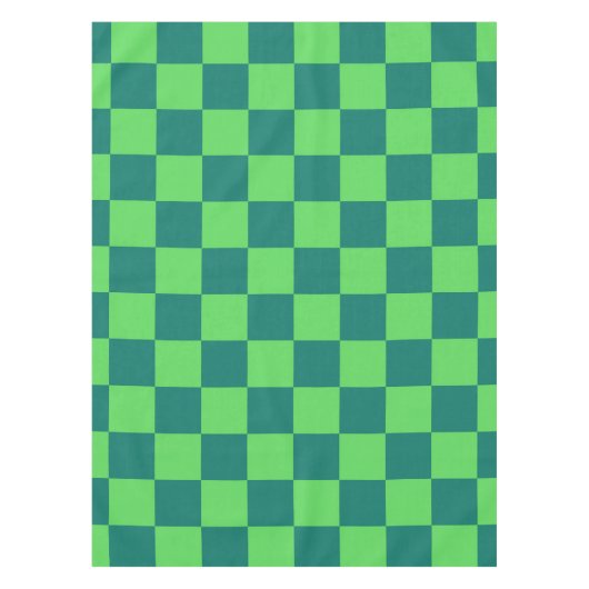 Blaues Gingham-Muster Tischdecke (Vorderseite)