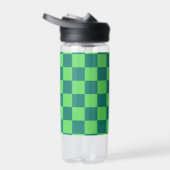 Blaues Gingham-Muster Trinkflasche (Rechts)