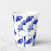 Blaues Gingko-Blatt Pappbecher (Rechts)