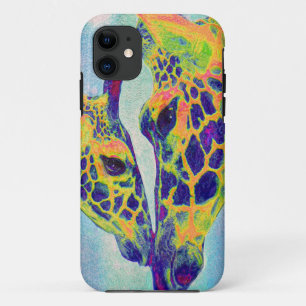 blaues Giraffe iPhone 11 Hülle