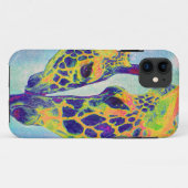 blaues Giraffe iPhone Case-Mate iPhone Hülle (Rückseite (Horizontal))