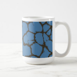 Blaues Giraffenfellmuster Kaffeetasse