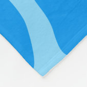 Blaues Giraffenmuster Fleecedecke (Ecke)