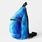Blaues Glas Crossbody Bag (Rechte Ecke)
