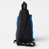 Blaues Glas Crossbody Bag (Rückseite)