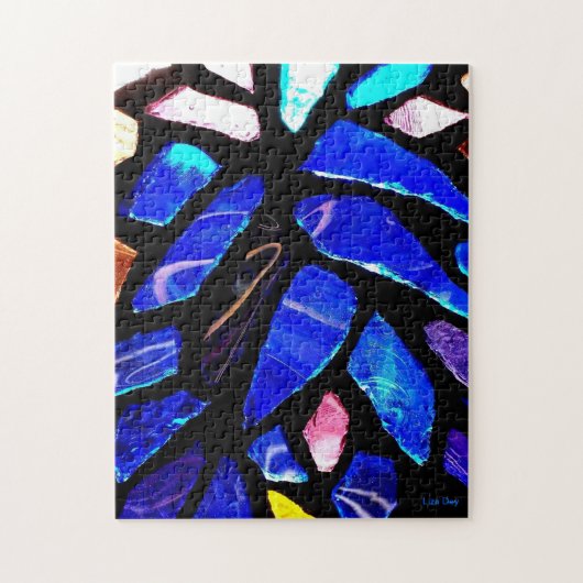 'Blaues Glas' Jigsaw Puzzle (Vertikal)