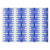 Blaues Glas Korkierte Flaschen Tischdecke (Vorderseite (Horizontal))