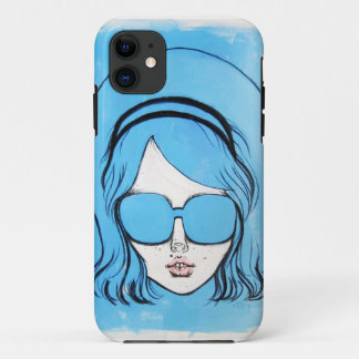 Blaues Glas-Mädchen 1 Case-Mate iPhone Hülle