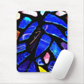 'Blaues Glas' Mousepad (Mit Mouse)