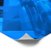 blaues Glas Poster (Ecke)