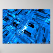 blaues Glas Poster (Vorne)