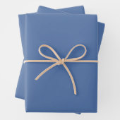 Blaues Glas (Vollfarbe) Geschenkpapier Set (Beispiel)