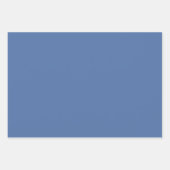 Blaues Glas (Vollfarbe) Geschenkpapier Set (Vorderseite)