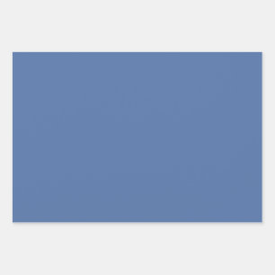 Blaues Glas (Vollfarbe) Geschenkpapier Set